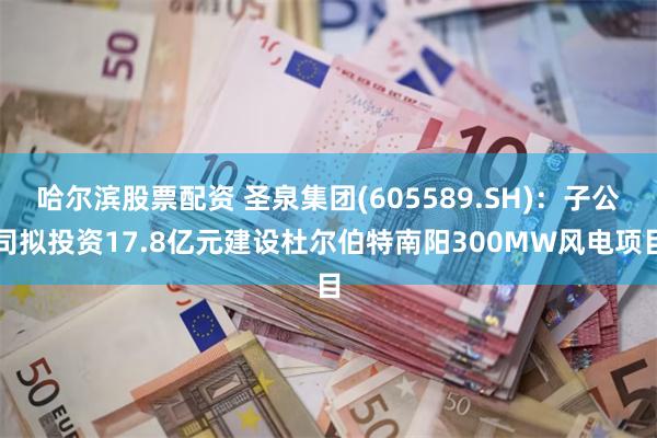 哈尔滨股票配资 圣泉集团(605589.SH)：子公司拟投资17.8亿元建设杜尔伯特南阳300MW风电项目