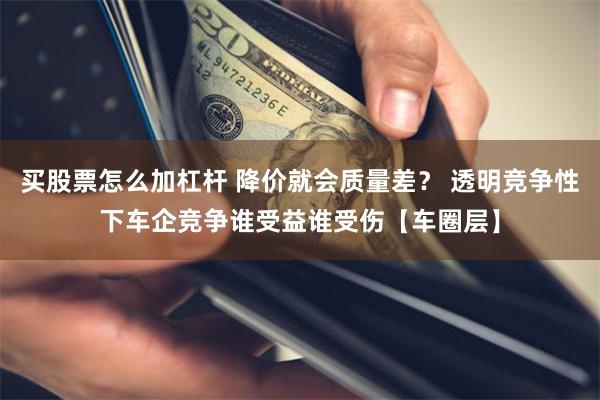买股票怎么加杠杆 降价就会质量差？ 透明竞争性下车企竞争谁受益谁受伤【车圈层】