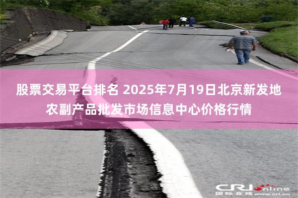 股票交易平台排名 2025年7月19日北京新发地农副产品批发市场信息中心价格行情