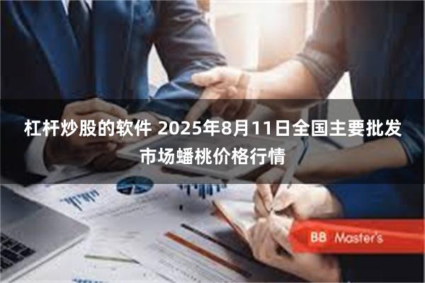 杠杆炒股的软件 2025年8月11日全国主要批发市场蟠桃价格行情